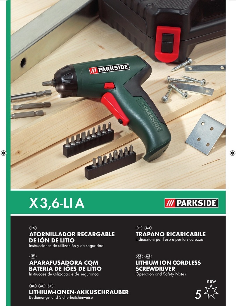 Parkside X 3.6-LI A User manual Parkside X 3.6-LI A User manual