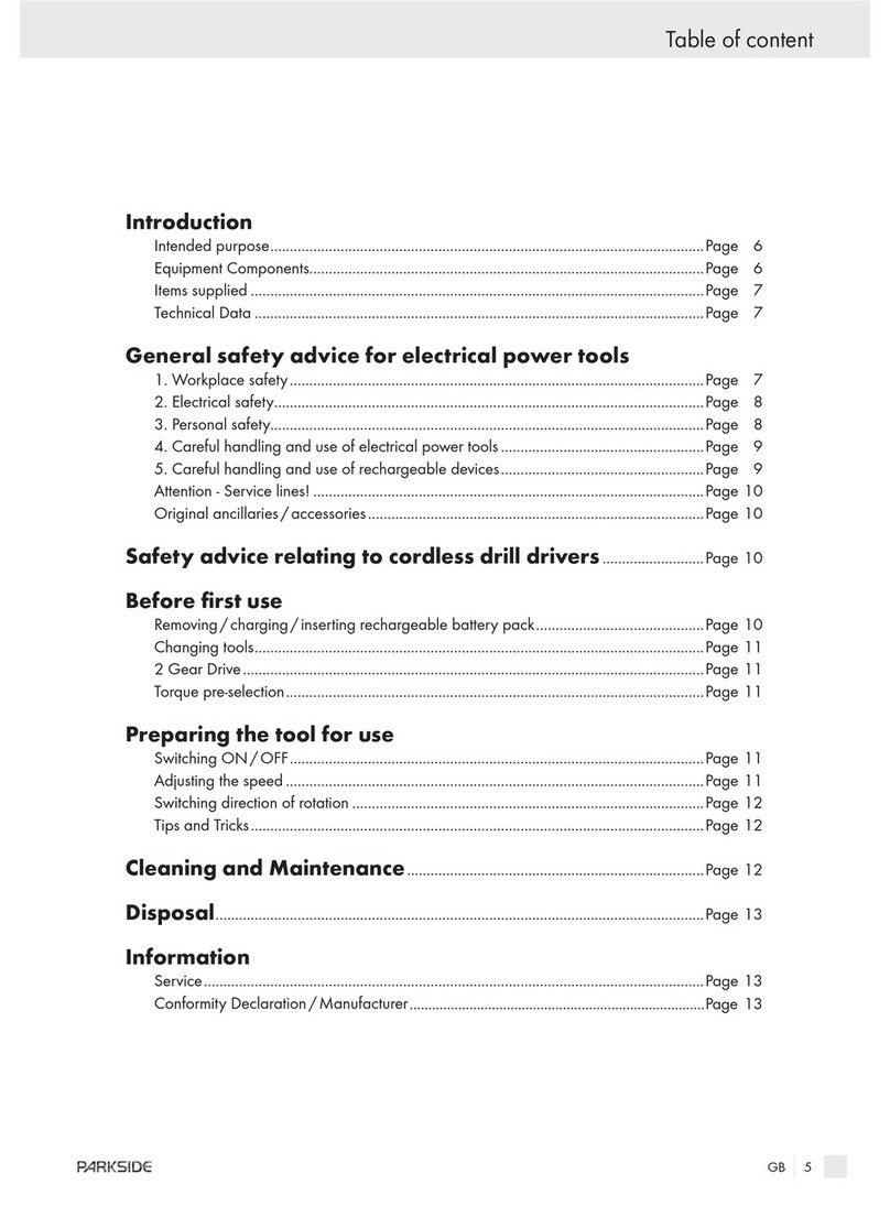 Parkside X14.4-LI manual