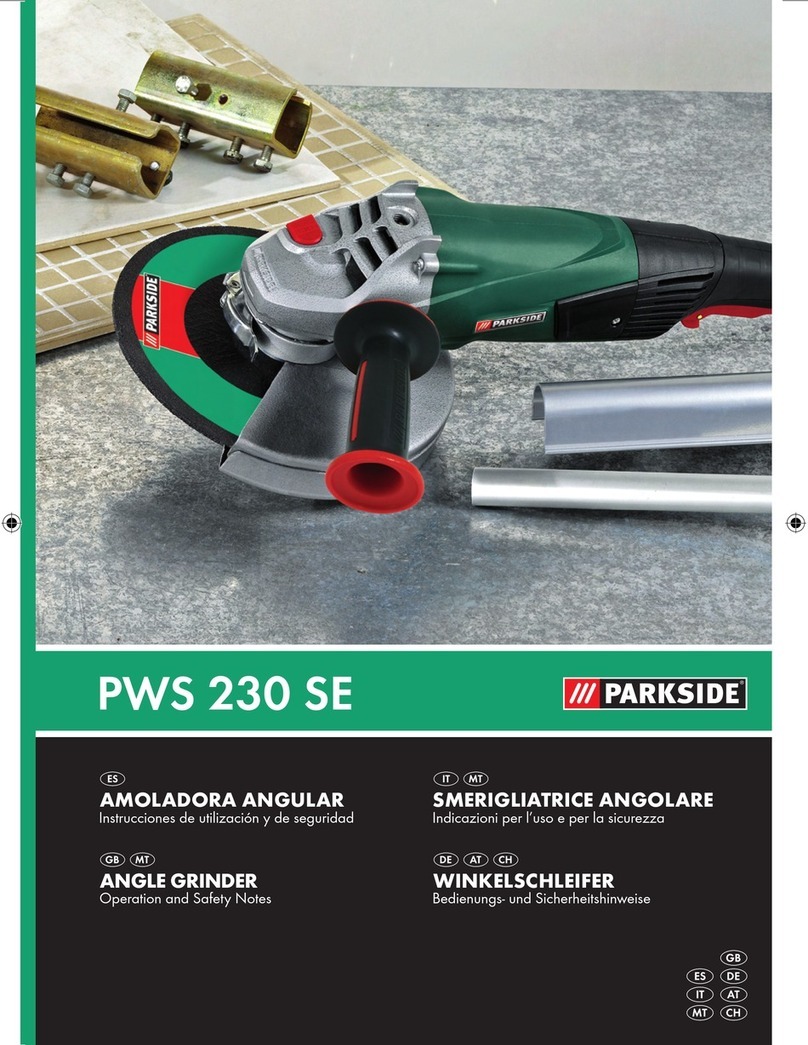 Parkside PWS 230 SE Operation and safety notes