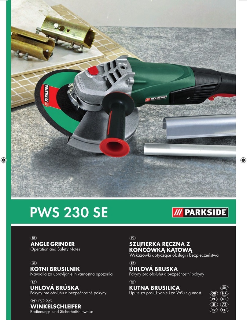 Parkside PWS 230 SE Operation and safety notes