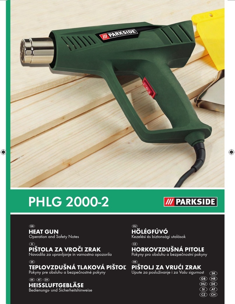 Parkside PHLG 2000-2 Operation and safety notes