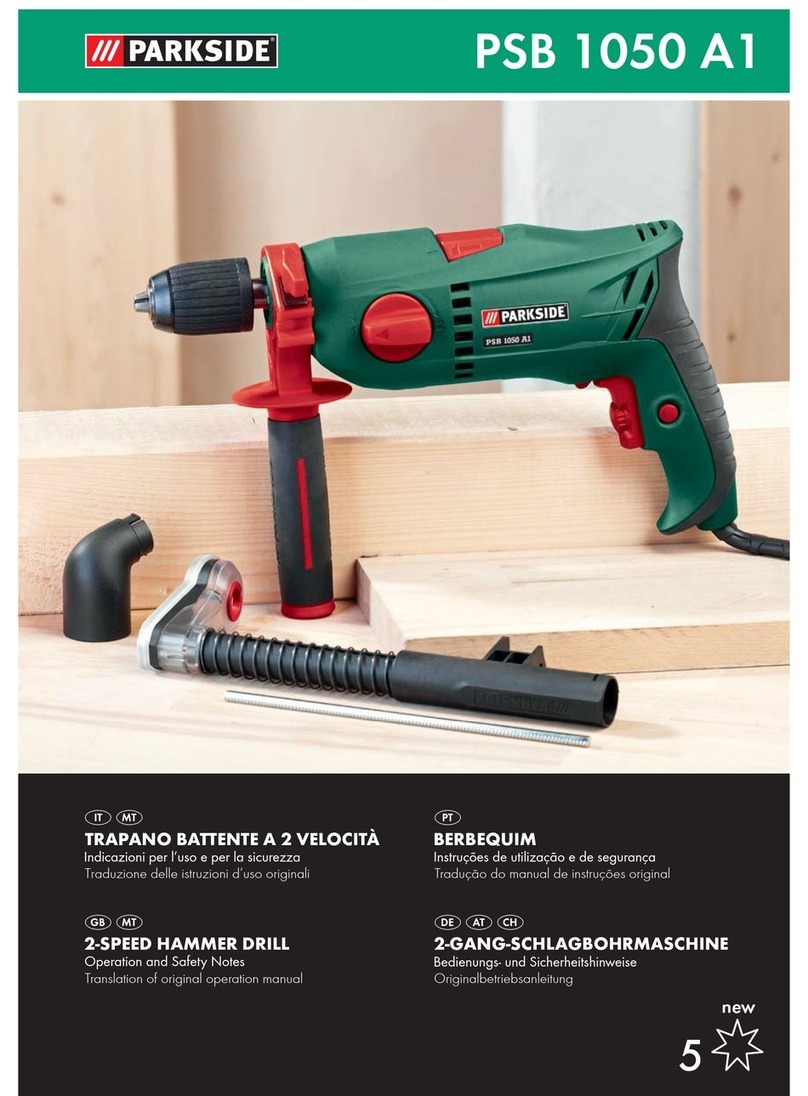 Parkside PSB 1050 A1 -  5 User manual