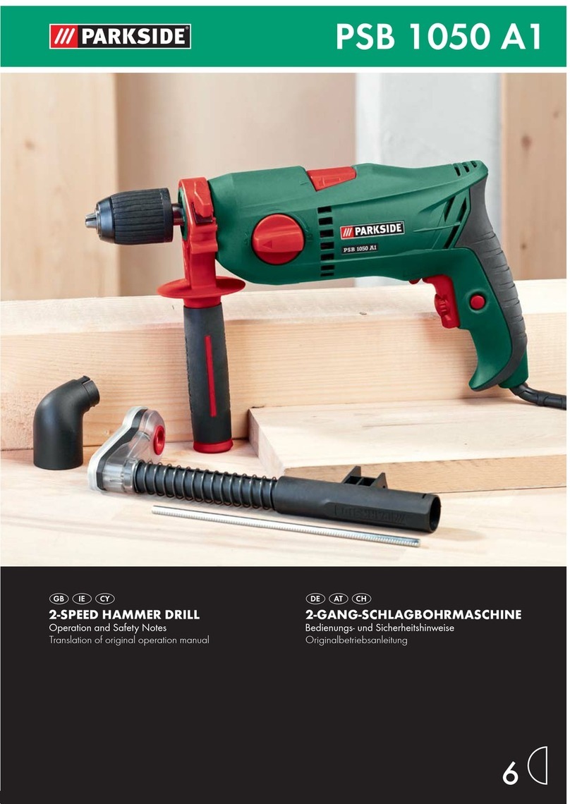 Parkside PSB 1050 A1 -  6 User manual