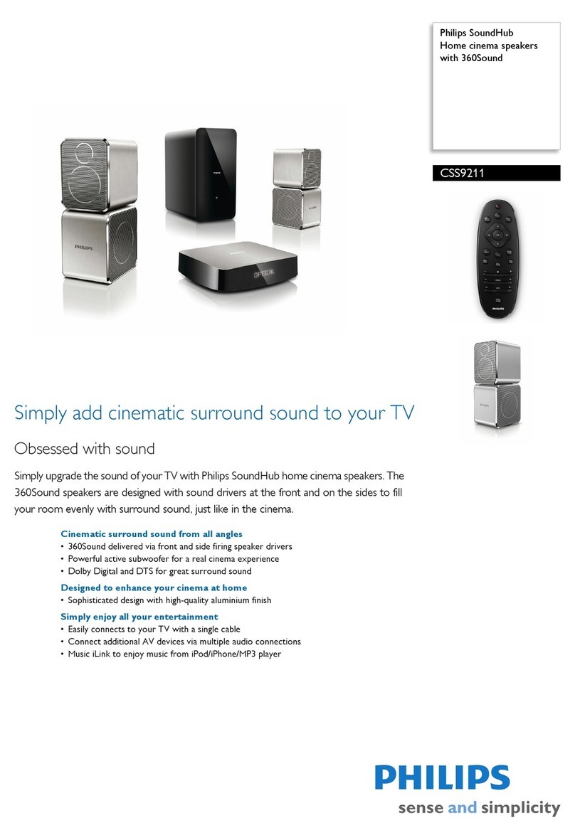 Philips SoundHub CSS9211 User manual