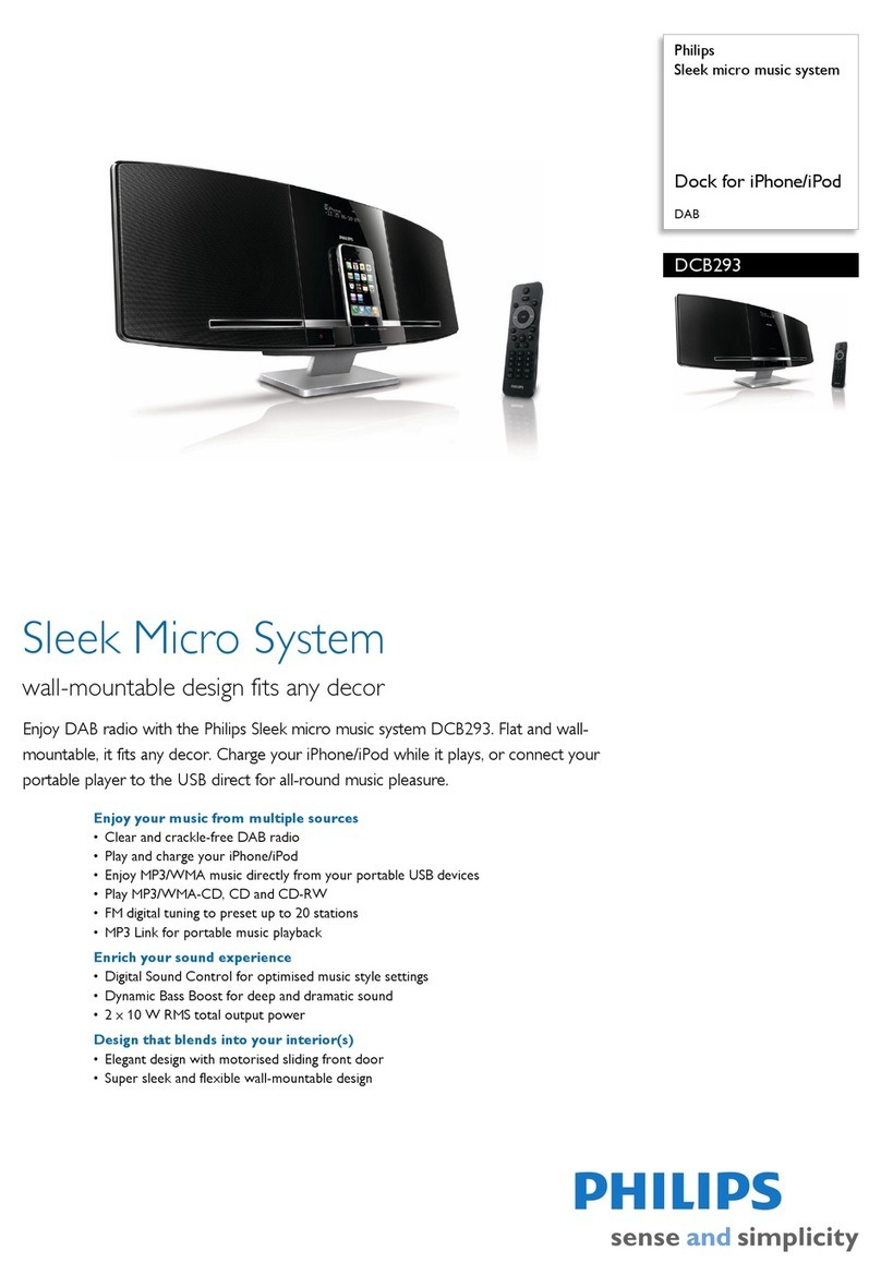 Philips DCB293 User manual