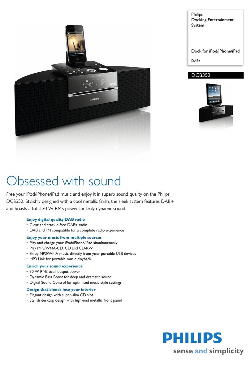 Philips DCB-352 User manual