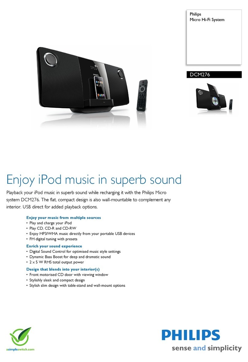 Philips DCM276 User manual