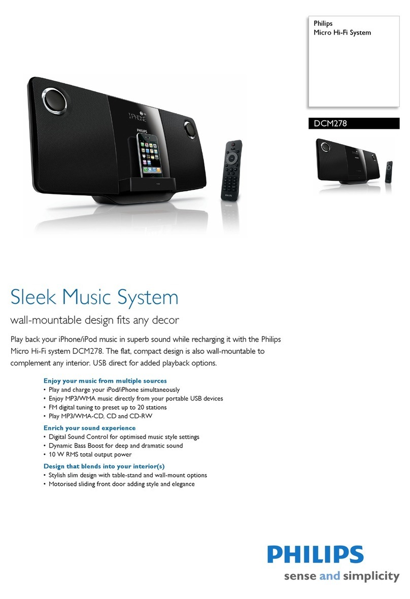 Philips DCM 278 Specifications