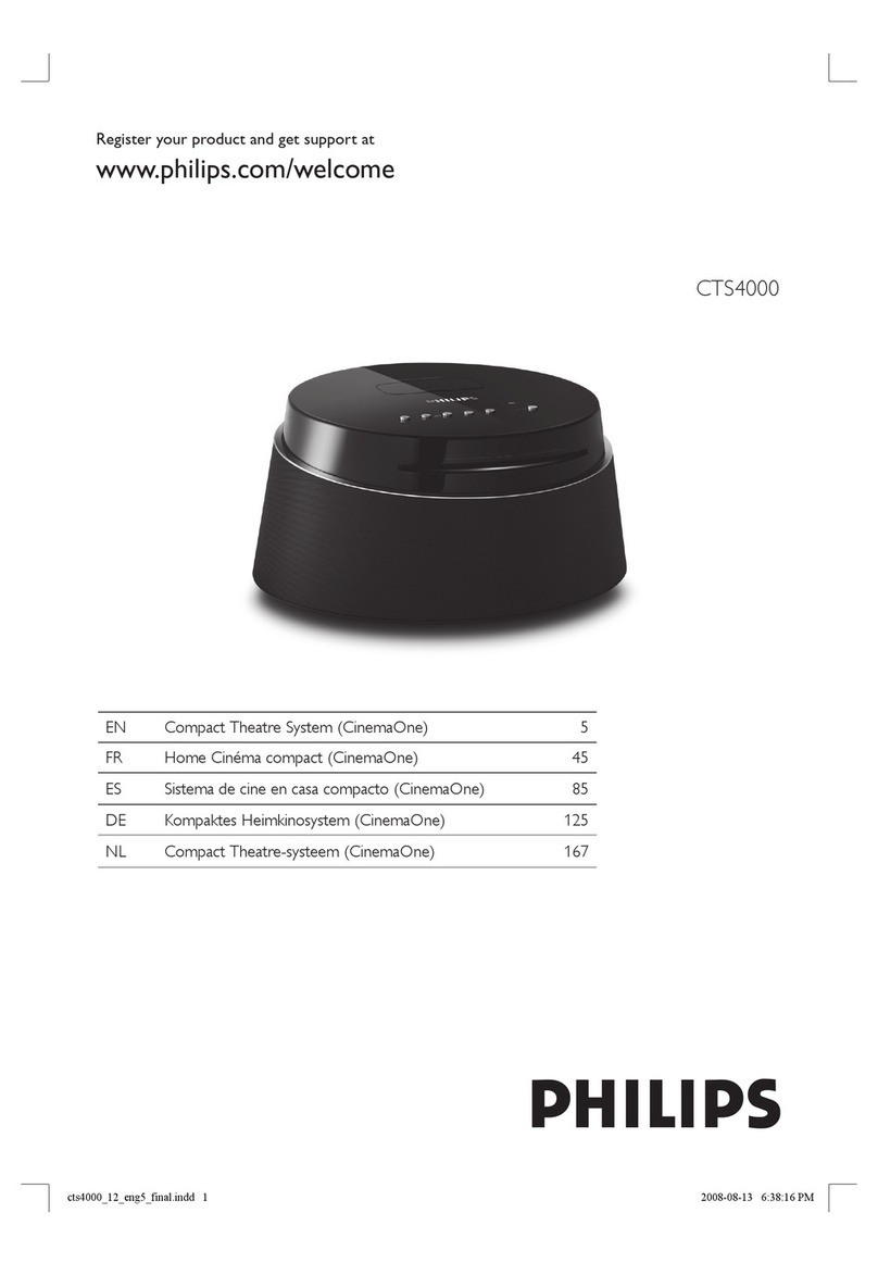 Philips CTS4000 CinemaOne manual