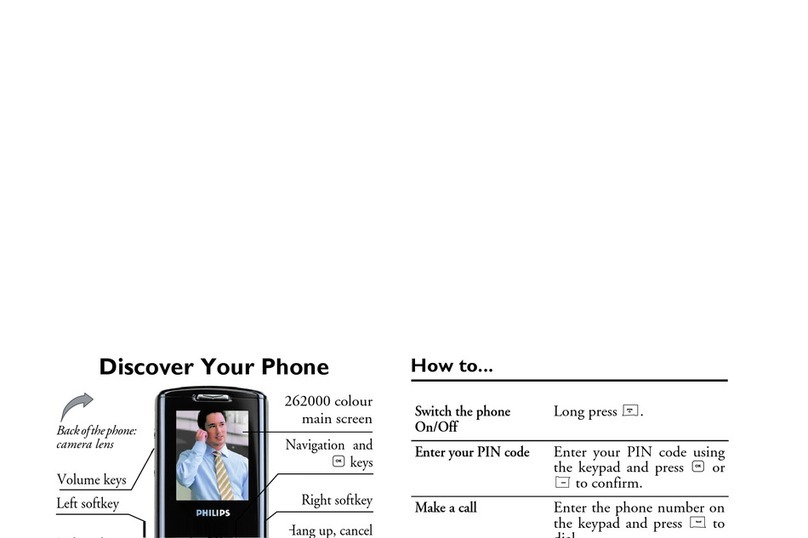 Philips Xenium CT9A9GBLK User manual