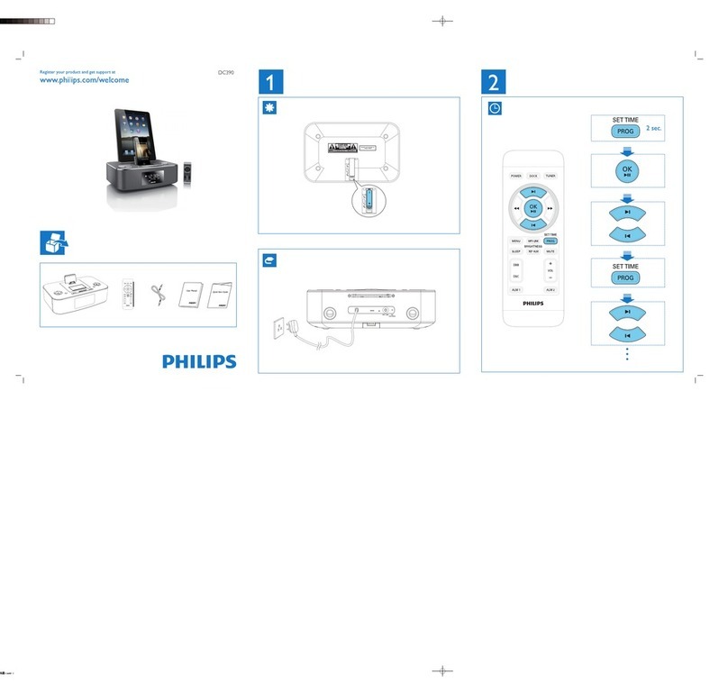 Philips DC-390 quick start guide