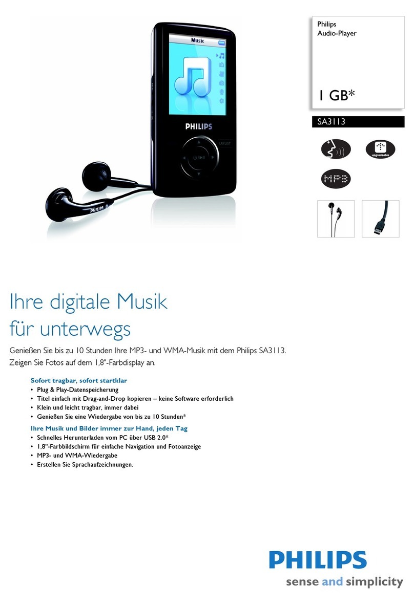 Philips DA1103 User manual Philips DA1103 User manual