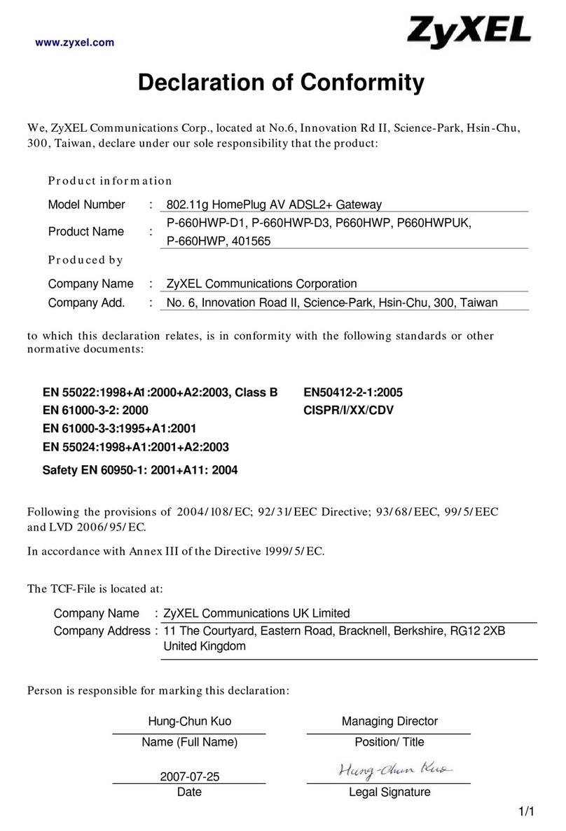 ZyXEL Communications P-660HWP-D1 Reference guide