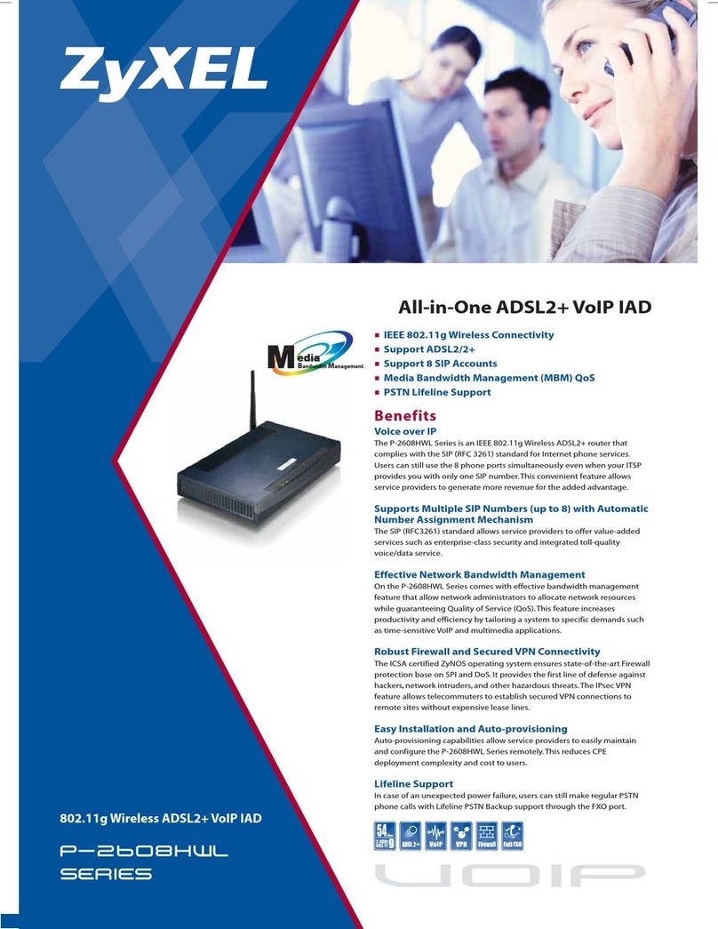 ZyXEL Communications P-2608HWL-D1 User manual