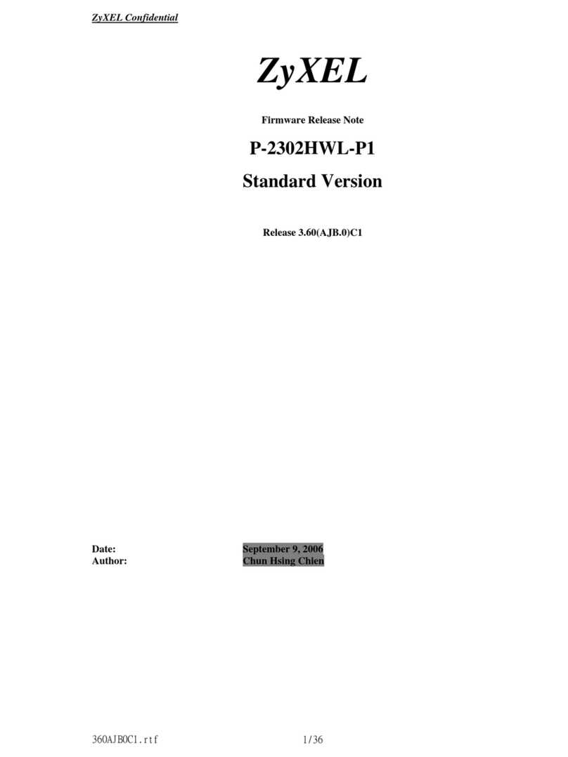 ZyXEL Communications P-2302HWL-P1 Instruction Manual
