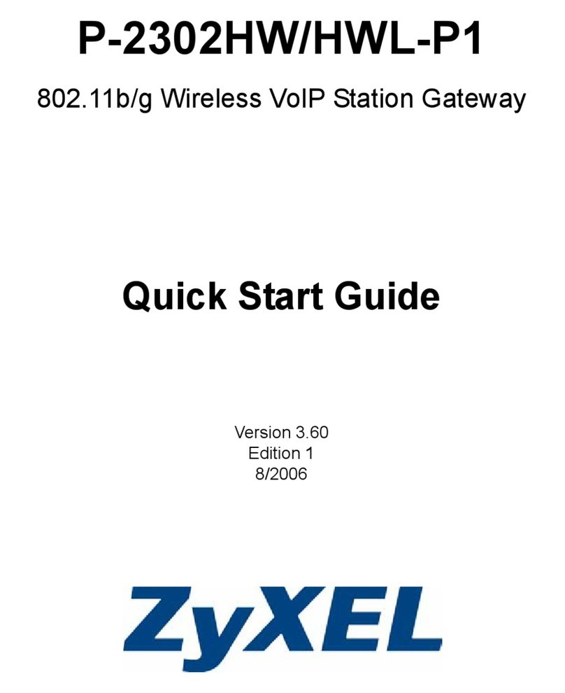 ZyXEL Communications P-2302HW-P1 Series User manual