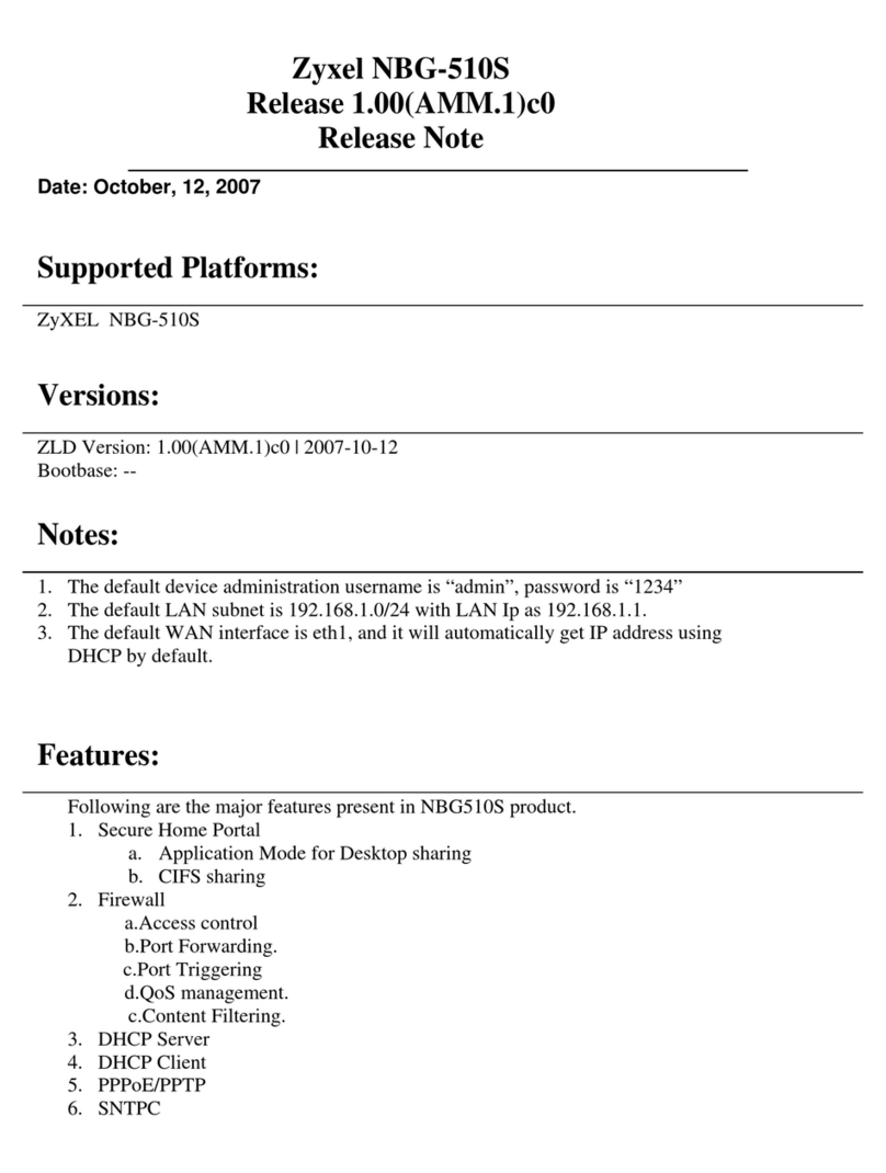 ZyXEL Communications NBG-510S Instruction Manual