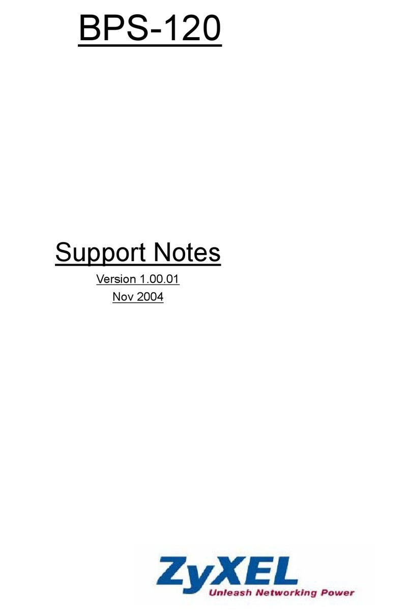 ZyXEL Communications BPS-120 Manual ZyXEL Communications BPS-120 Manual
