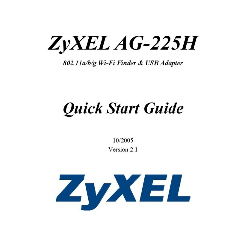 ZyXEL Communications AG-225H User manual ZyXEL Communications AG-225H User manual