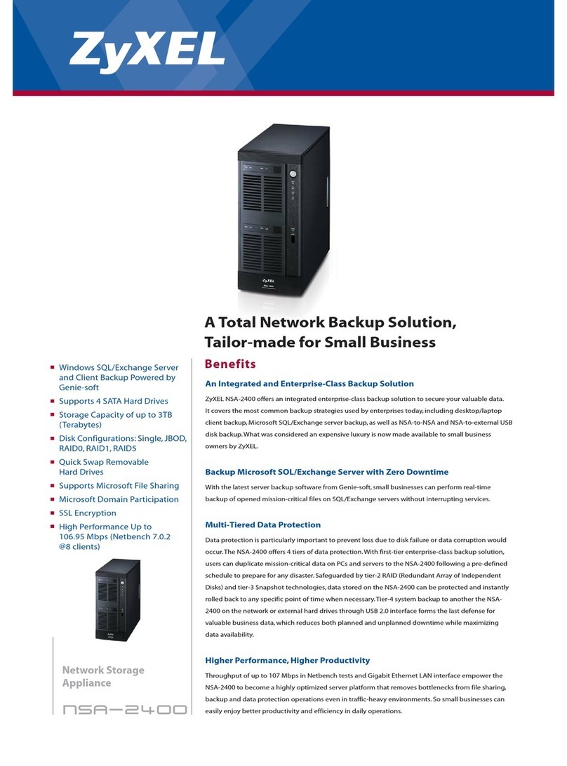 ZyXEL Communications NSA-2400 User manual