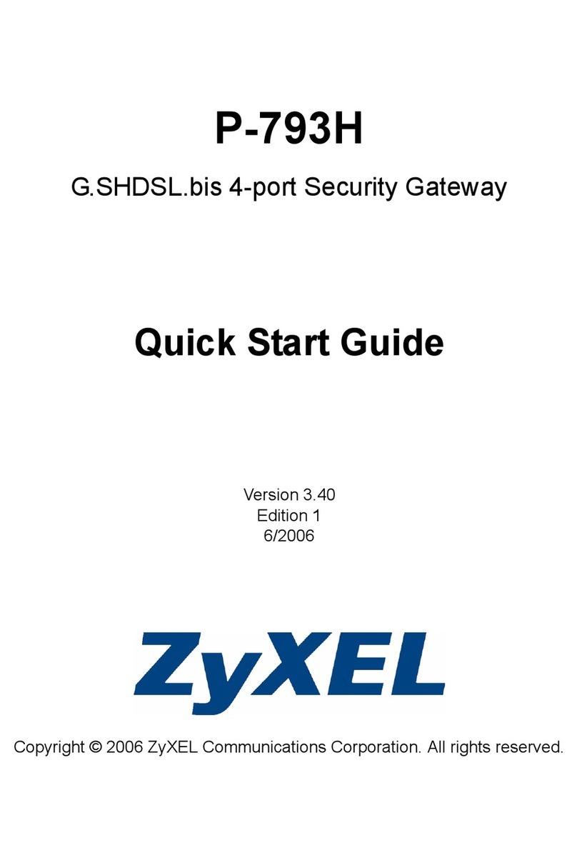 ZyXEL Communications P-793H 601156 User manual