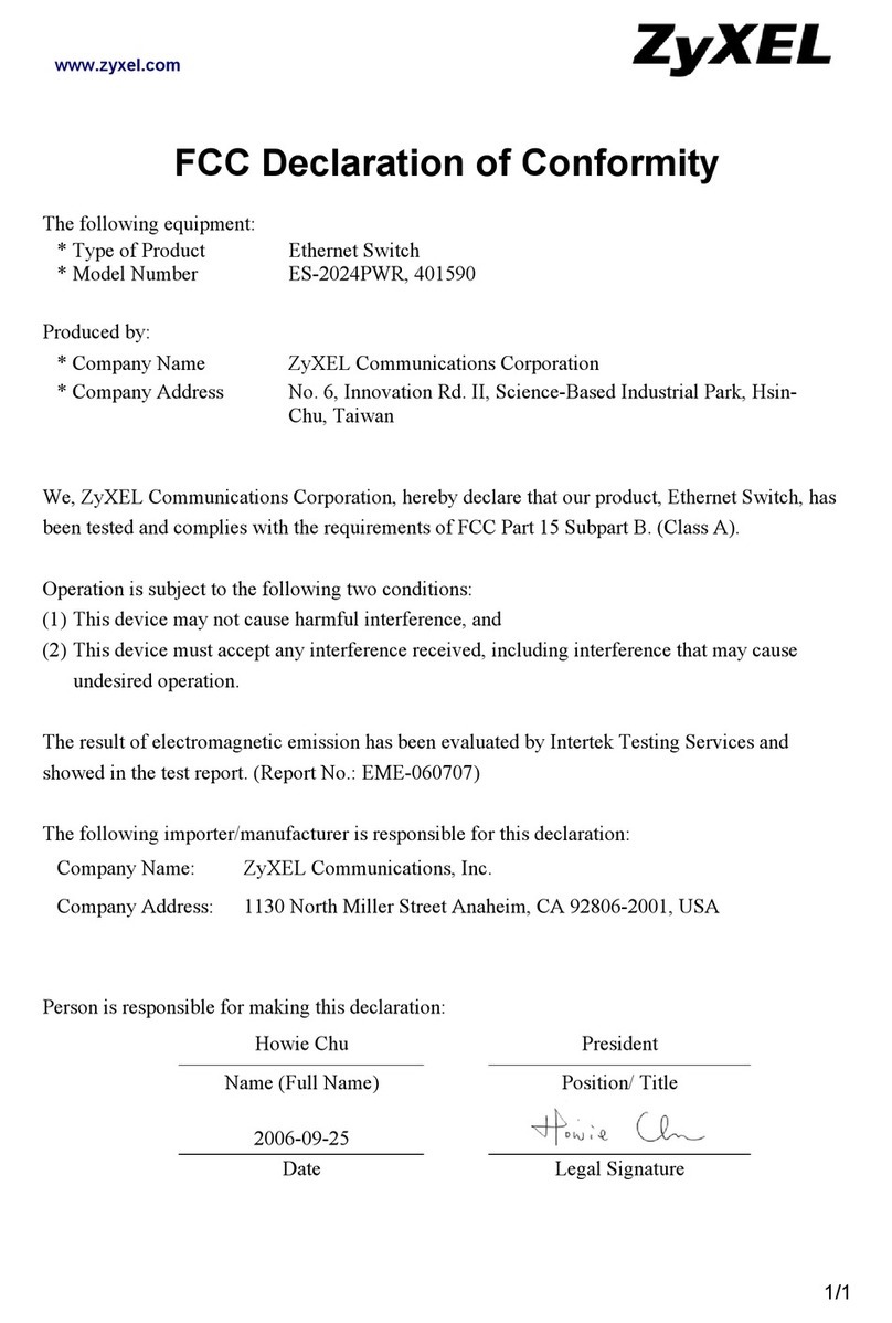 ZyXEL Communications ES-2024PWR Manual