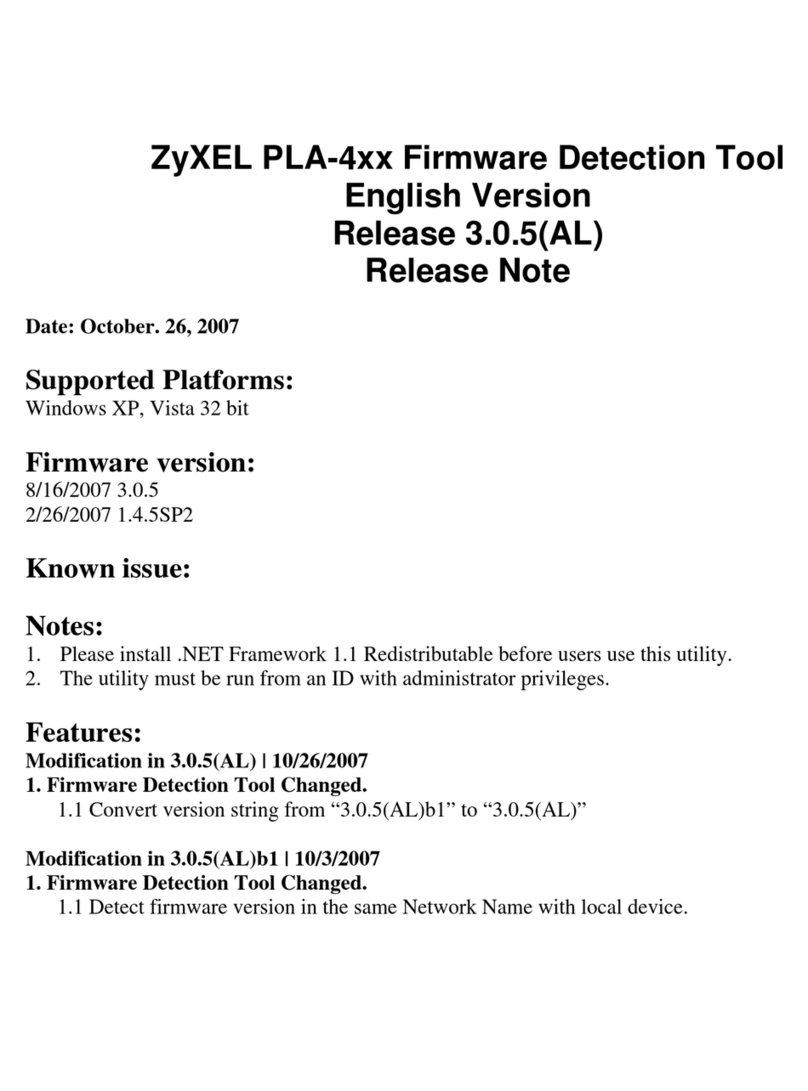 ZyXEL Communications PLA-470 Instruction Manual