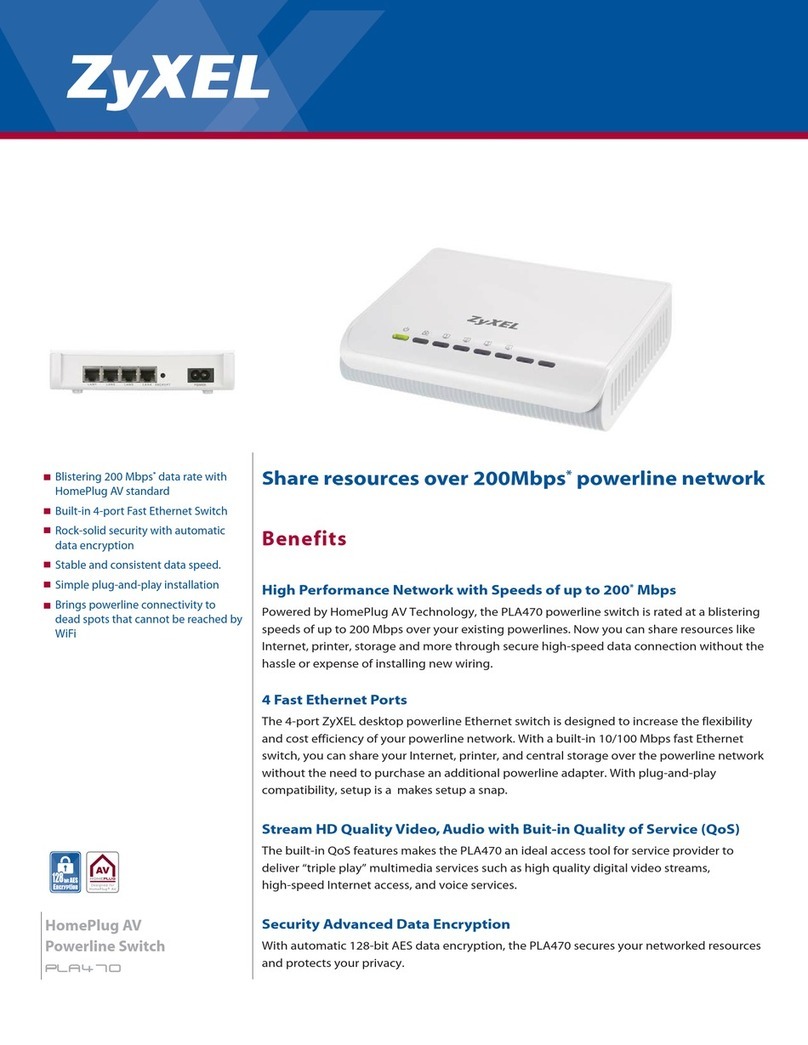 ZyXEL Communications PLA-470 Specifications