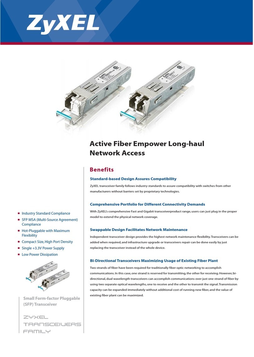 ZyXEL Communications SFP-100BX1310-20 Specifications