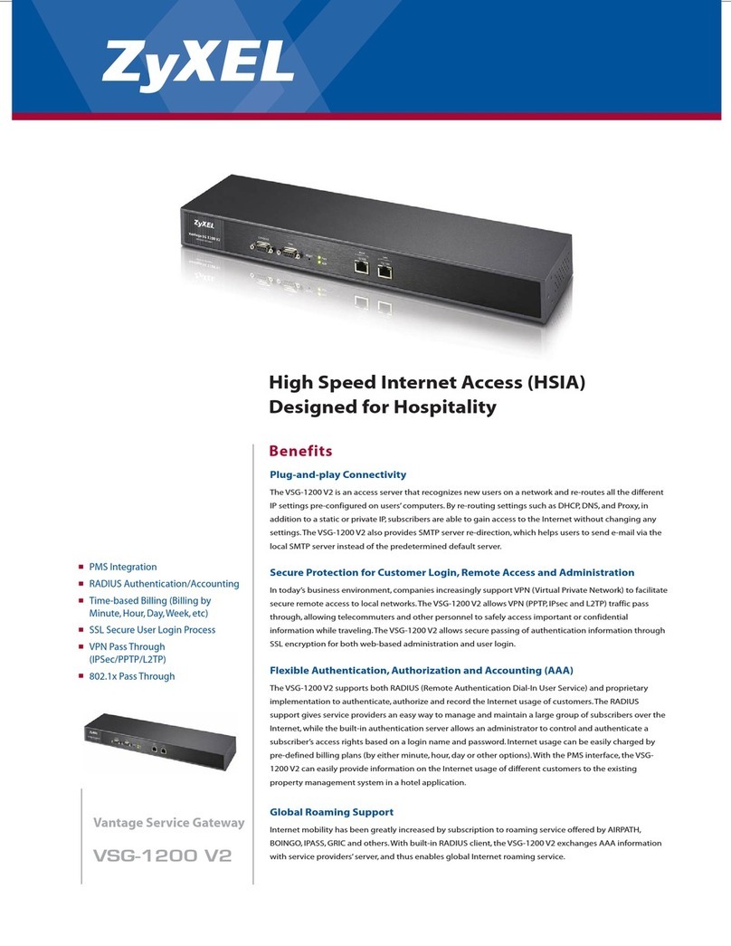 ZyXEL Communications VSG-1200 V2 Specifications