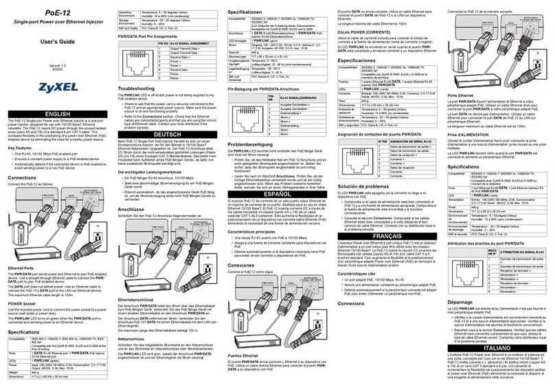 ZyXEL Communications POE-12 User manual
