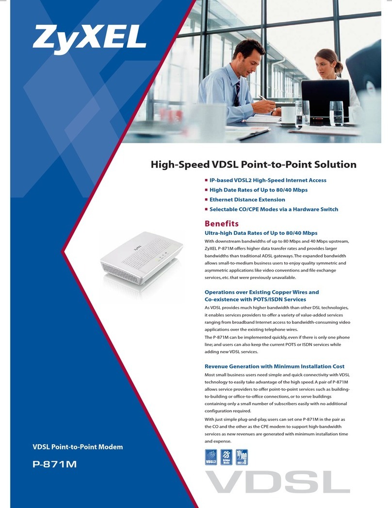 ZyXEL Communications P-871M Specifications