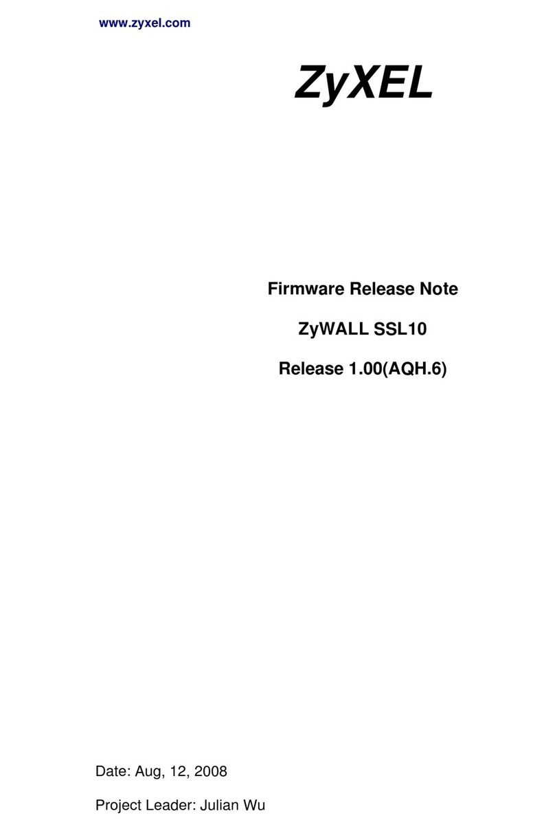 ZyXEL Communications ZyWALL SSL 10 Instruction Manual