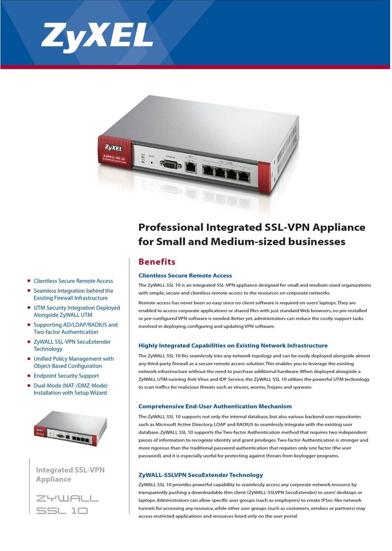 ZyXEL Communications SSL 10 Specifications