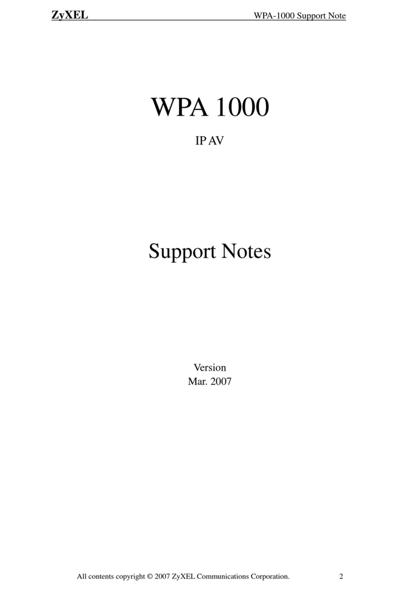 ZyXEL Communications WPA-1000 Manual