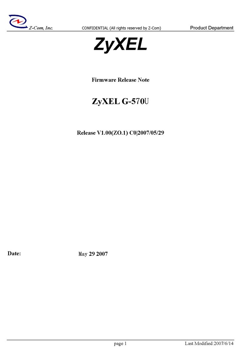 ZyXEL Communications G-570U Instruction Manual ZyXEL Communications G-570U Instruction Manual