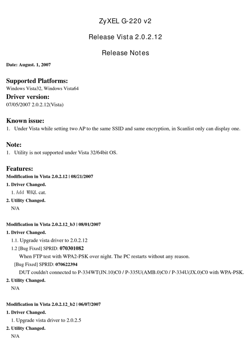 ZyXEL Communications G-220 V2 Instruction Manual ZyXEL Communications G-220 V2 Instruction Manual