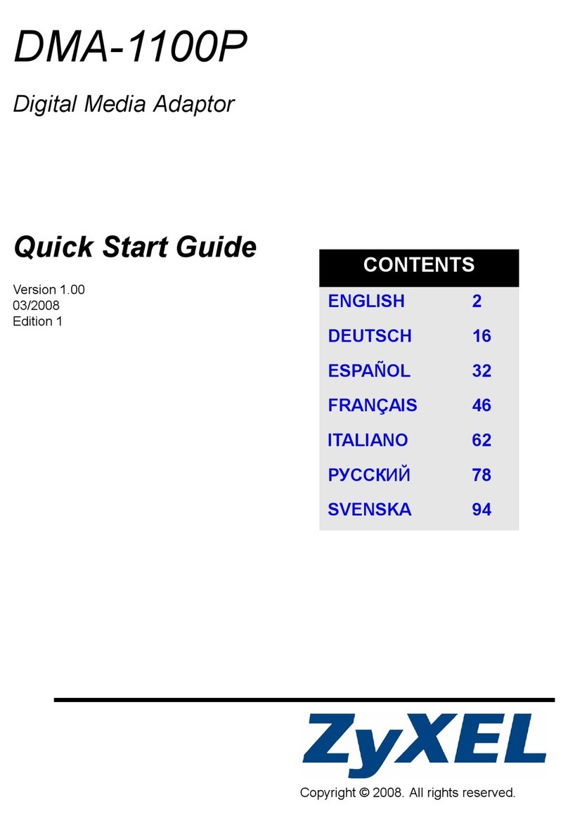 ZyXEL Communications DMA-1100P quick start guide