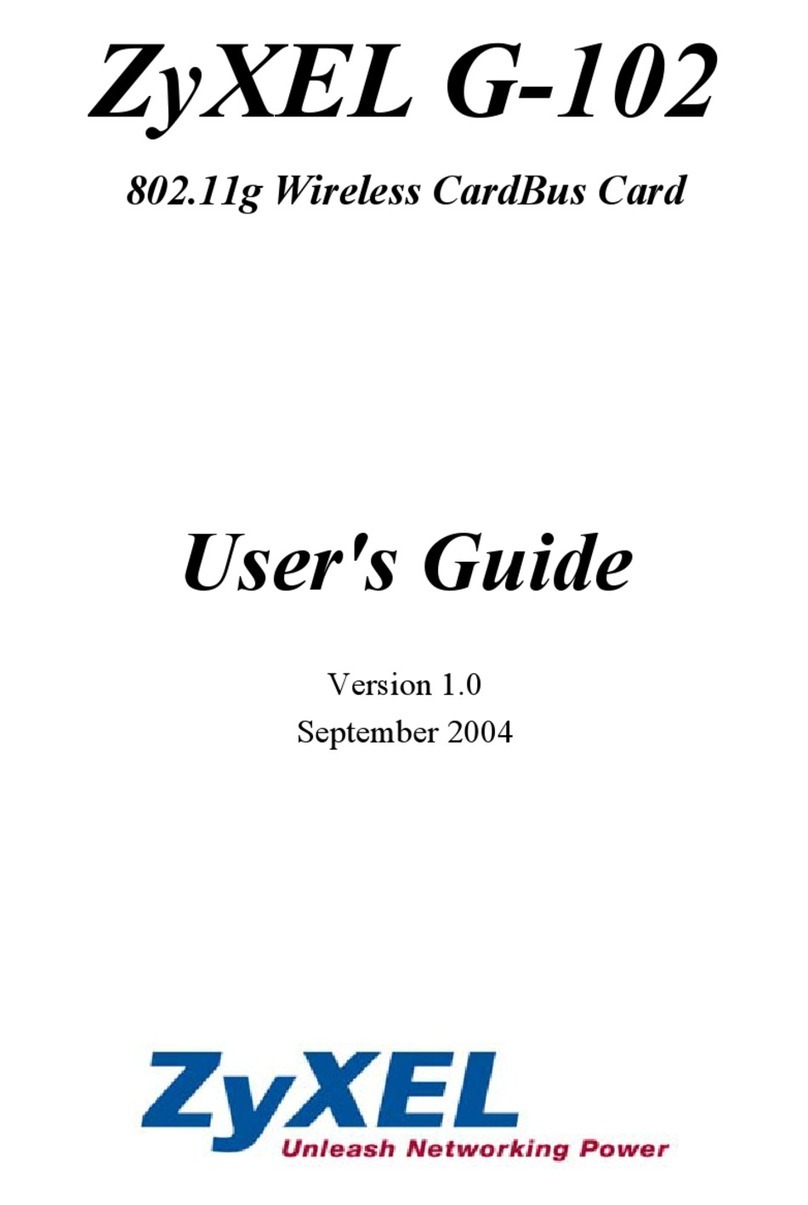 ZyXEL Communications G-102 user guide