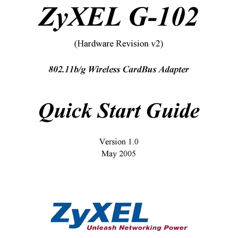 ZyXEL Communications G-102 User manual ZyXEL Communications G-102 User manual