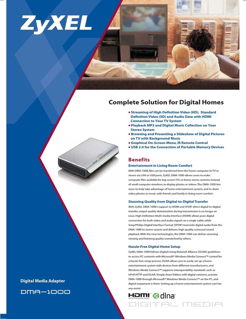 ZyXEL Communications DMA-1000 Series User manual