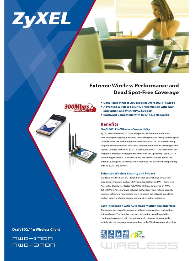 ZyXEL Communications NWD-170N User manual ZyXEL Communications NWD-170N User manual