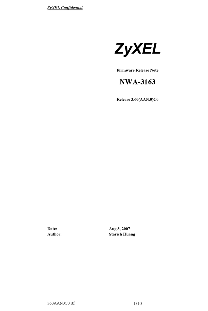 ZyXEL Communications NWA-3163 release note