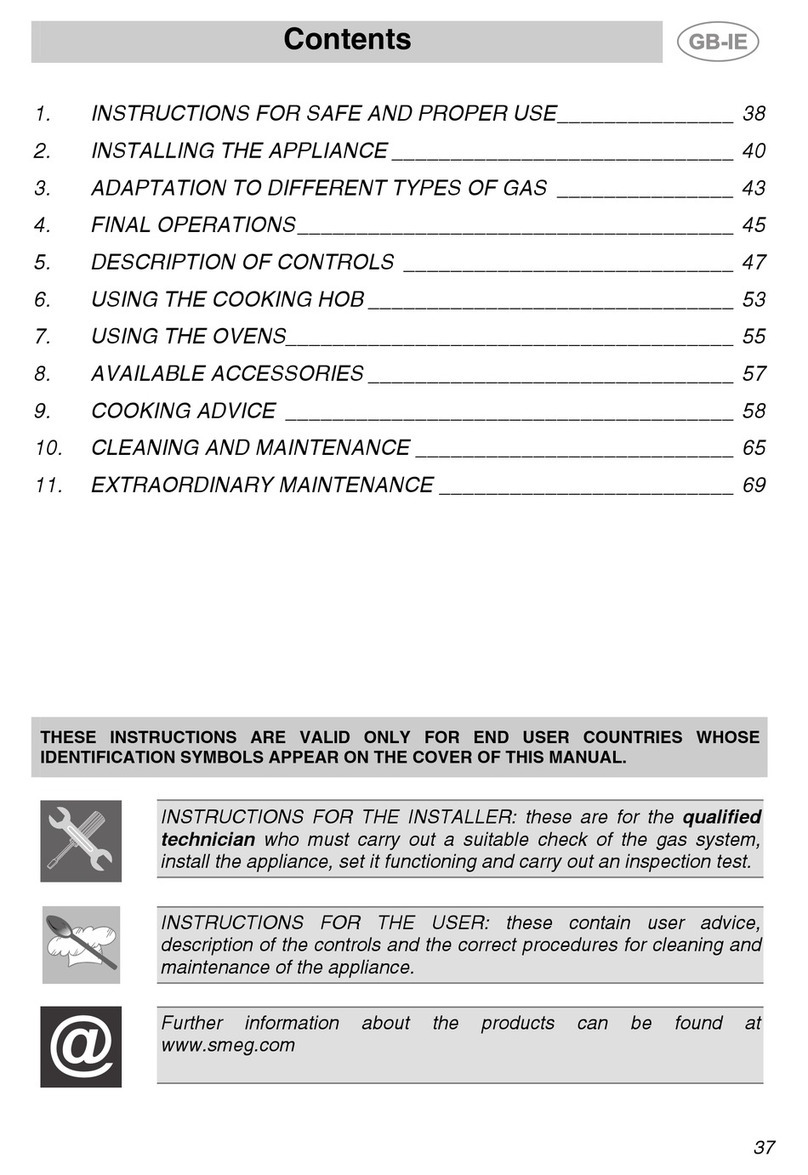 Smeg CS20-6 User manual
