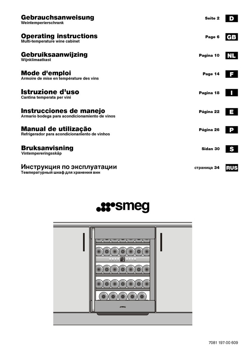 Smeg CVI38X operating instructions