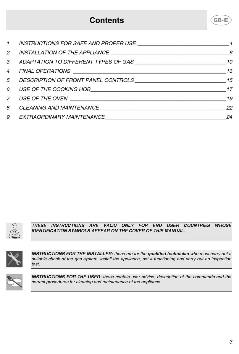 Smeg COS905GX User manual Smeg COS905GX User manual