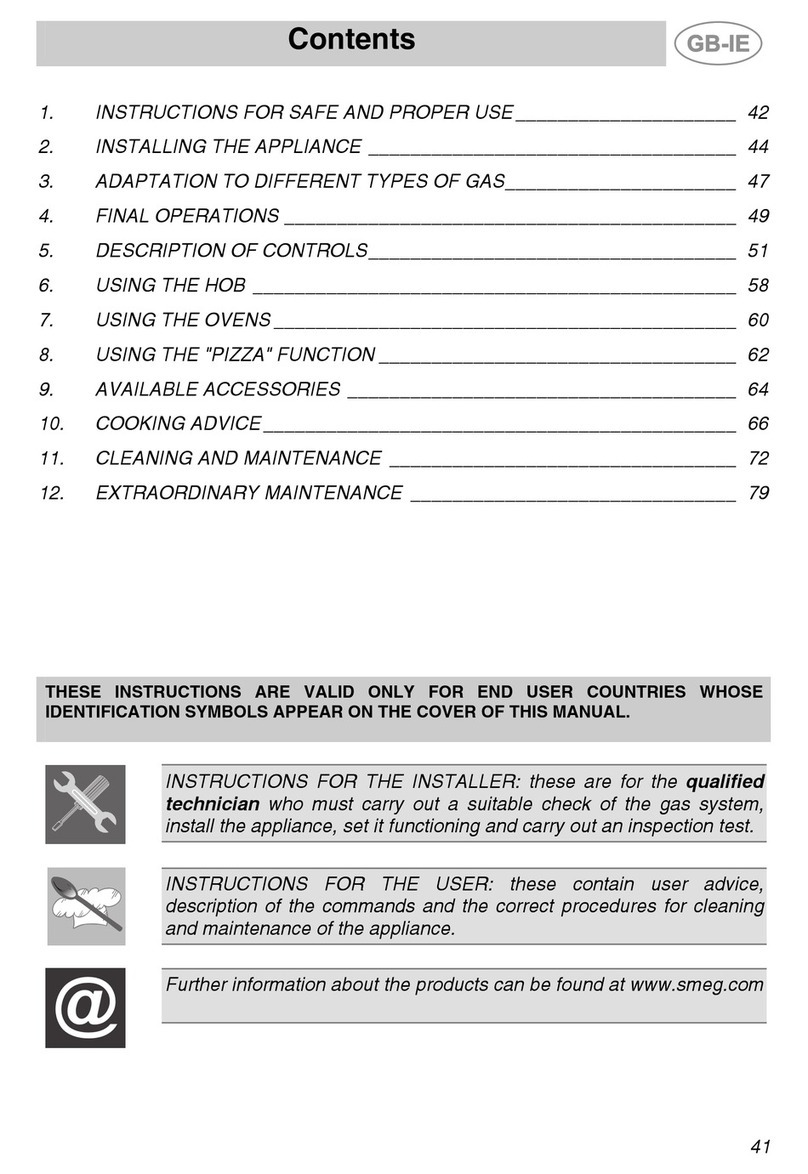 Smeg CS122-6 User manual