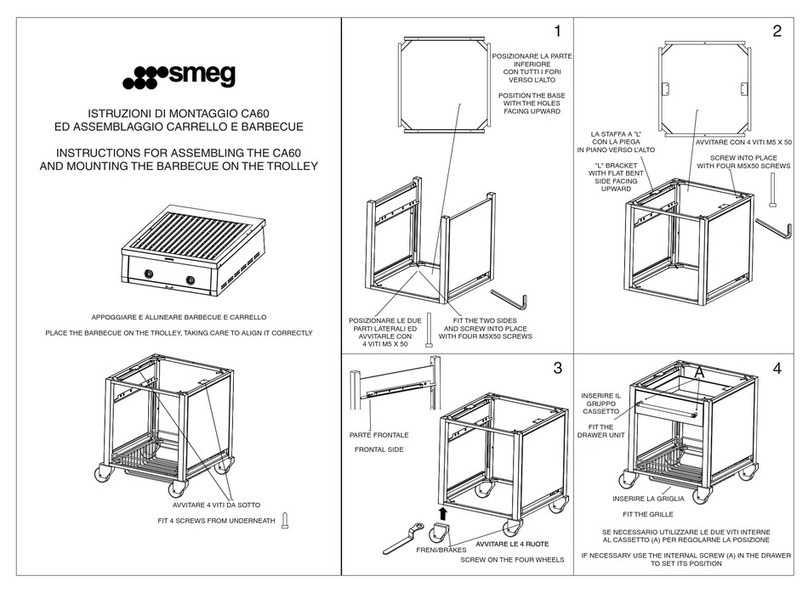 Smeg CA60R Assembling instructions