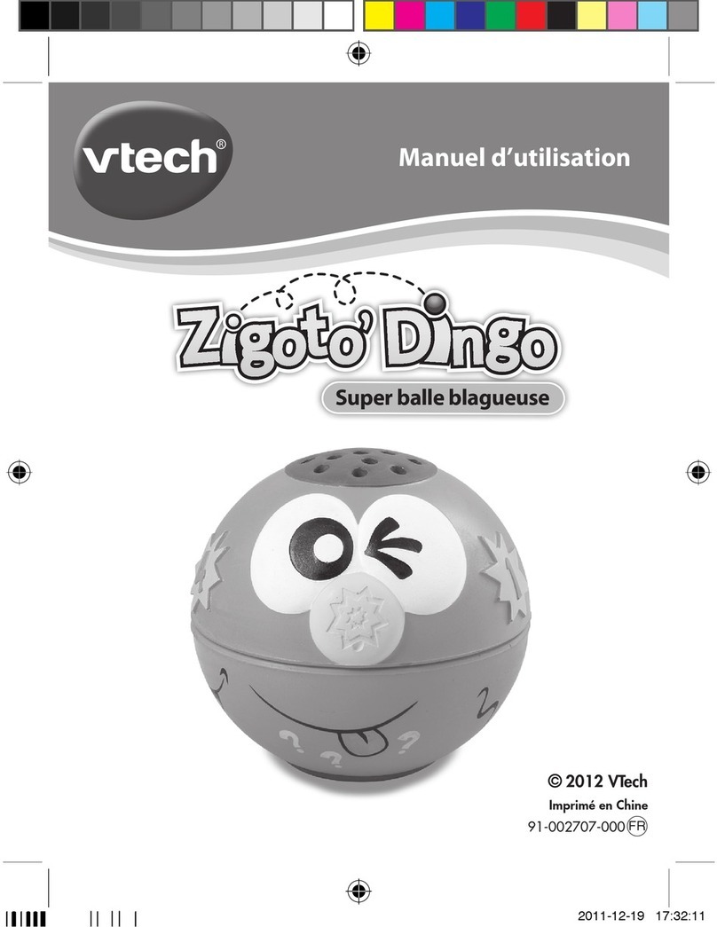 V-tech Zigoto Dingo Super Balle blagueuse Configuration guide
