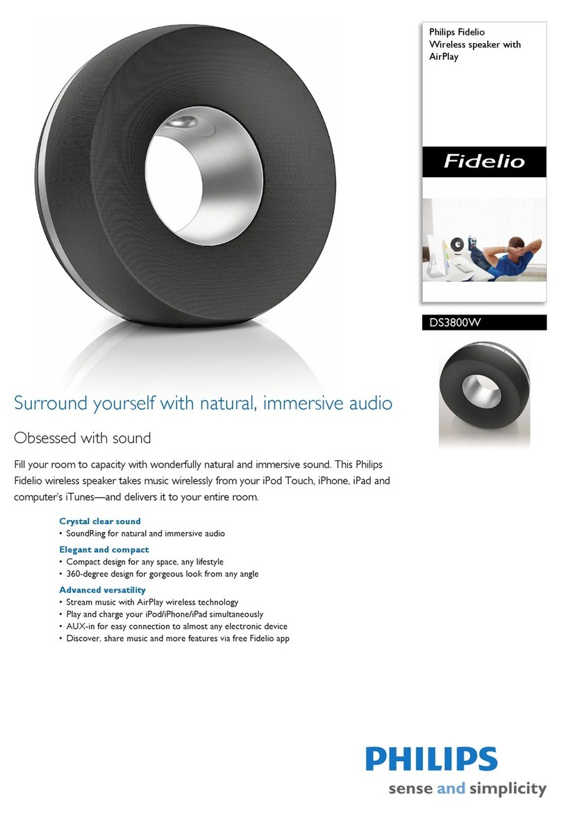 Philips Fidelio DS3800W User manual